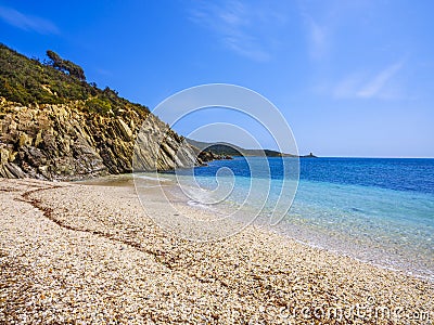 Punta Libeccio Cala Angioni beach, Domus de Maria, Sardinia, Italy Stock Photo